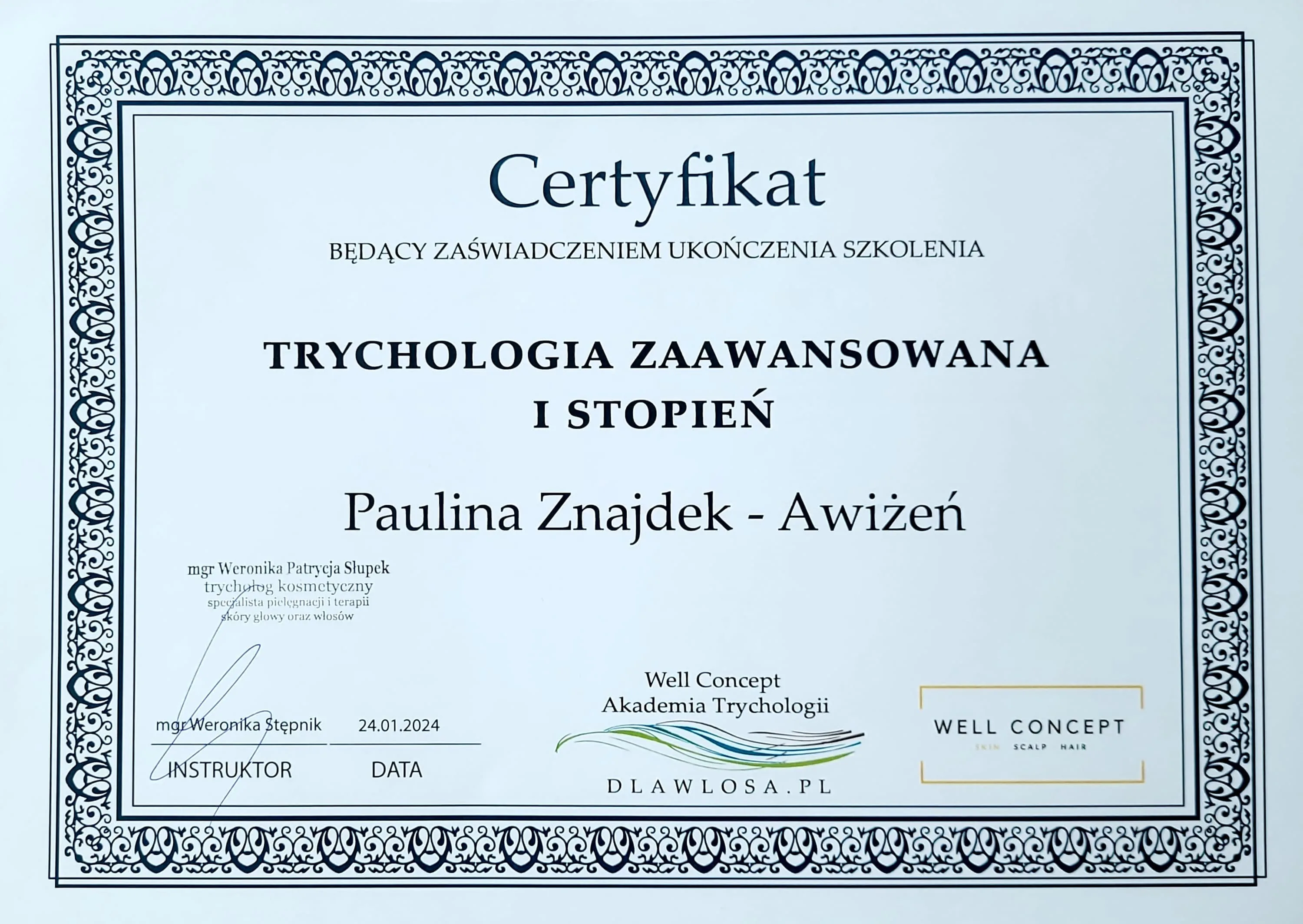 Trychologia Zaawansowana I
